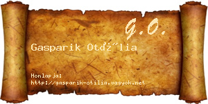 Gasparik Otília névjegykártya
