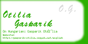 otilia gasparik business card